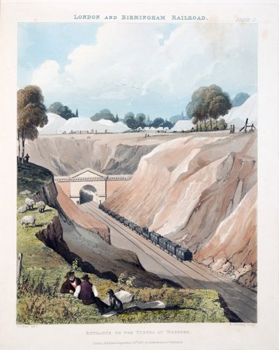 Entrance to the Tunnel at Watford by Thomas Talbot Bury